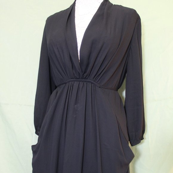 Flattering Black Baby Doll Dress - Picture 1 of 14